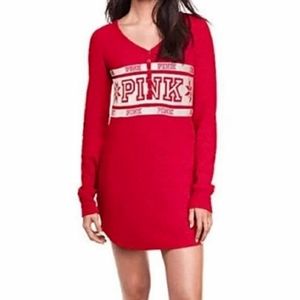 PINK Victoria's Secret holiday Thermal Henley